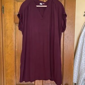 GAP Red Tunic Relaxed Oversized Top